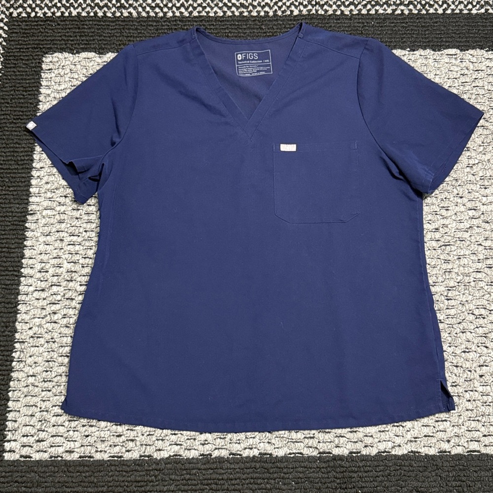 FIGS Technical Collection Catarina One-Pocket Scrub Top Women’s Sz XXL